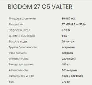 Купить пеллетный котёл biodom 27